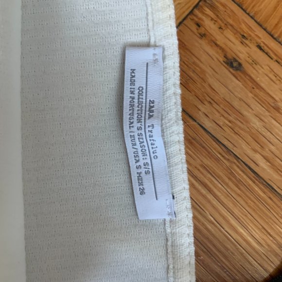 Zara Trafaluc Collection: Off-White Black Strappy Top - Picture 6 of 7